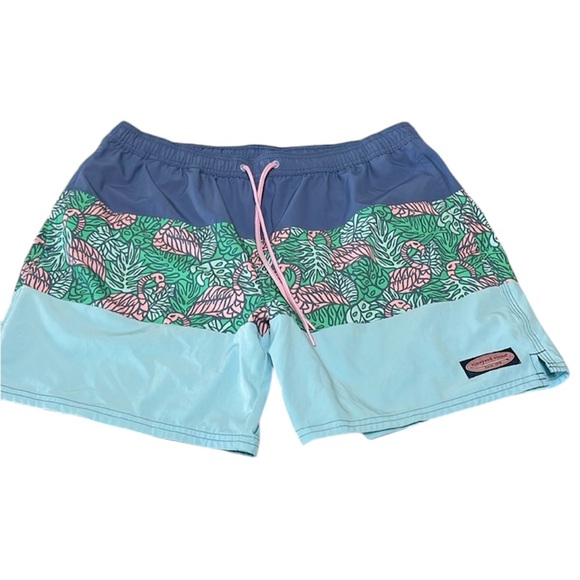 Vineyard Vines Other - Vineyard Vines Lined Swim Trunks Large Swimsuit Pockets Drawstring Elastic Waist